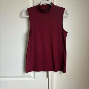 No Boundaries Burgundy Sleeveless Top
